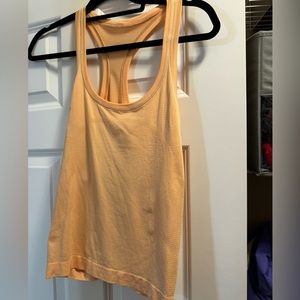 Lululemon swiftly race length tank summer glow 8 like new